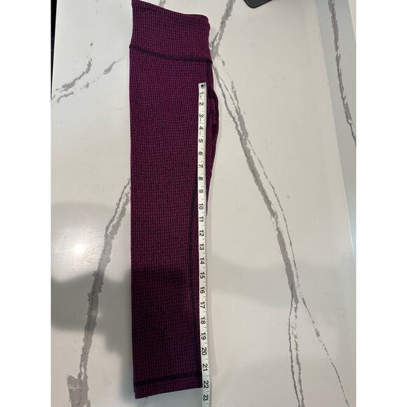 Lululemon Wunder Under 21" Jacquard‎ Crop Leggings Size 4 Houndstooth - Picture 4 of 6